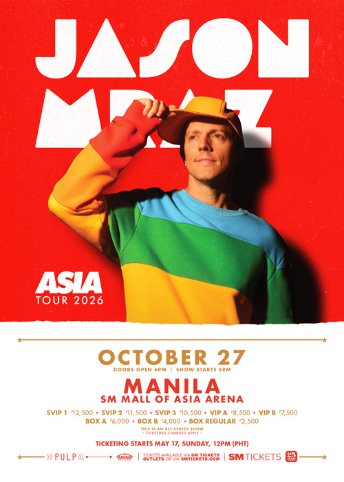 JASON MRAZ - ASIAN TOUR 2026 - Image 1
