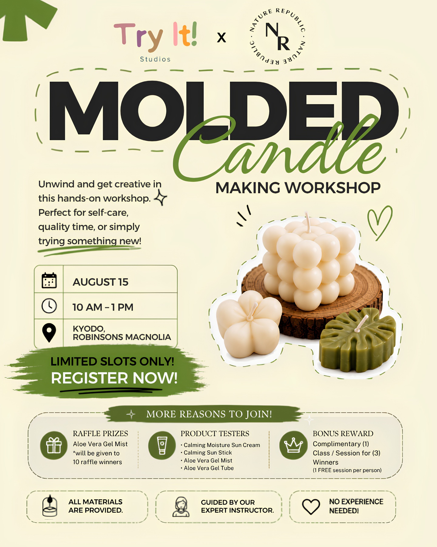 Molded Candle Making Workshop - Image 1