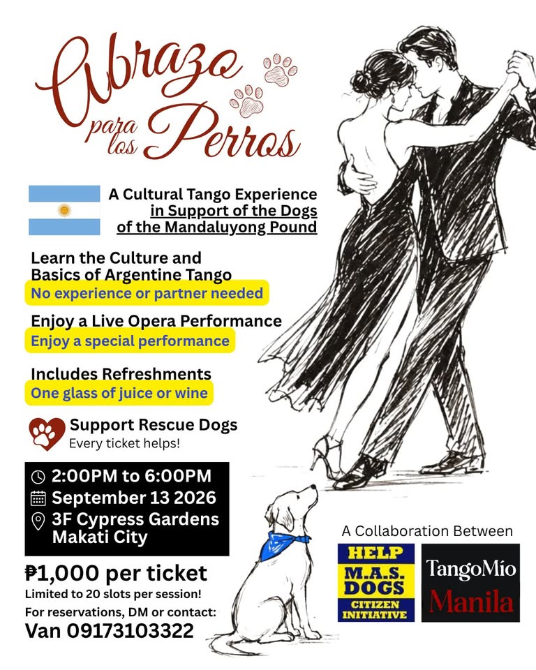 Abrazo para los Perros: Argentine Tango Workshop for Rescue Dogs - Image 1