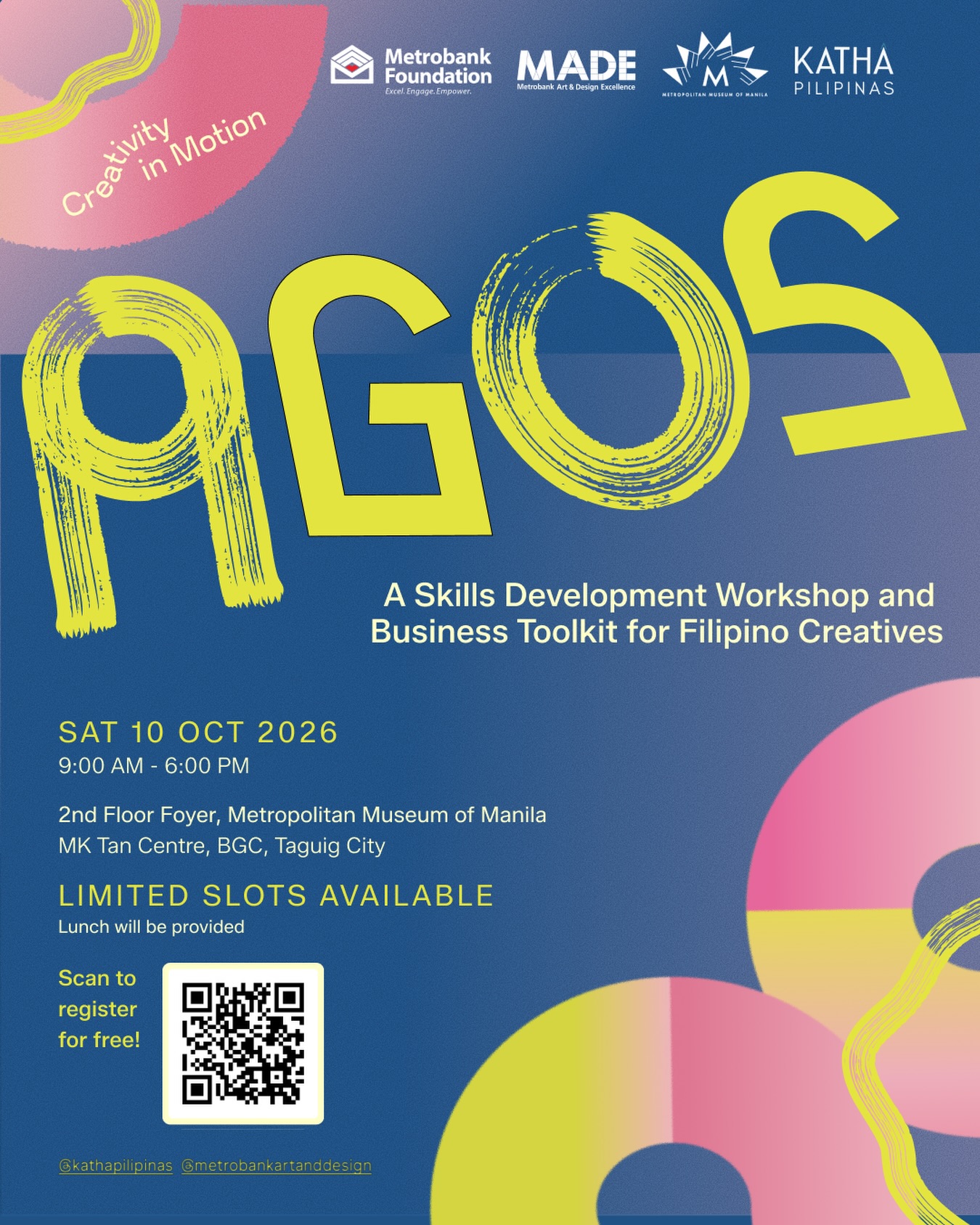 AGOS: A Skills Development Workshop and Business Toolkit for Filipino Creatives - Image 1