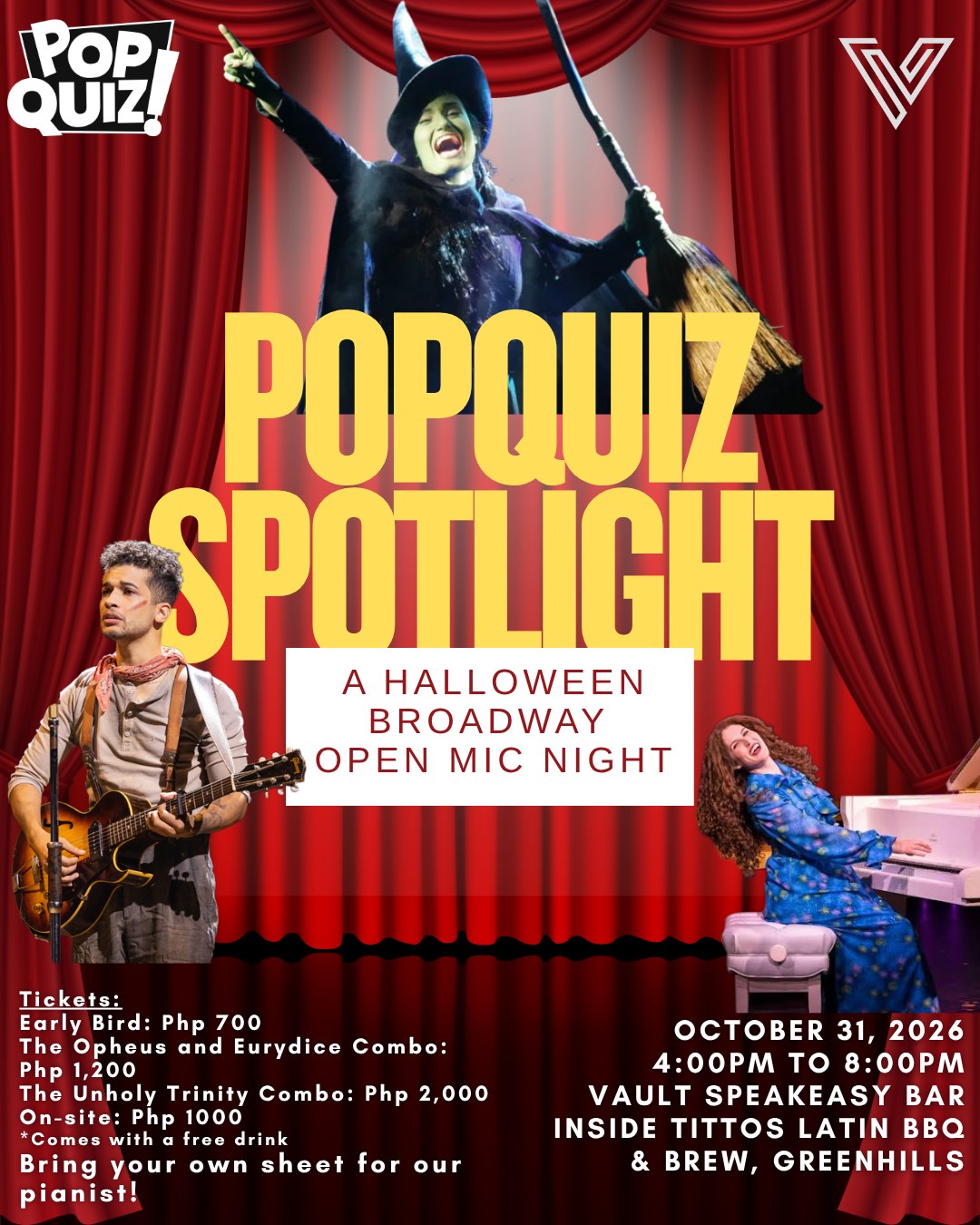 PopQuiz Spotlight: A Halloween Broadway Open Mic Night - Image 1