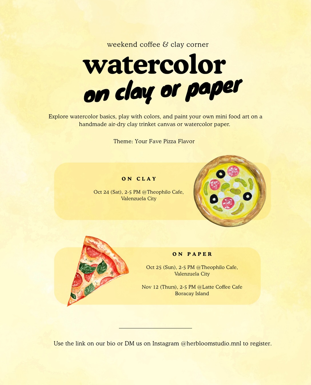 Bloom Studio Watercolor Session on Clay - Image 1