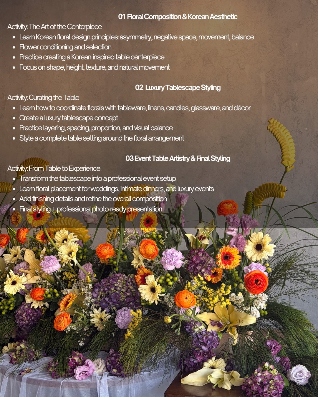 PFDA: The Art of Floral Tablescaping Table Event Stylist Certification Level 4 - Image 3